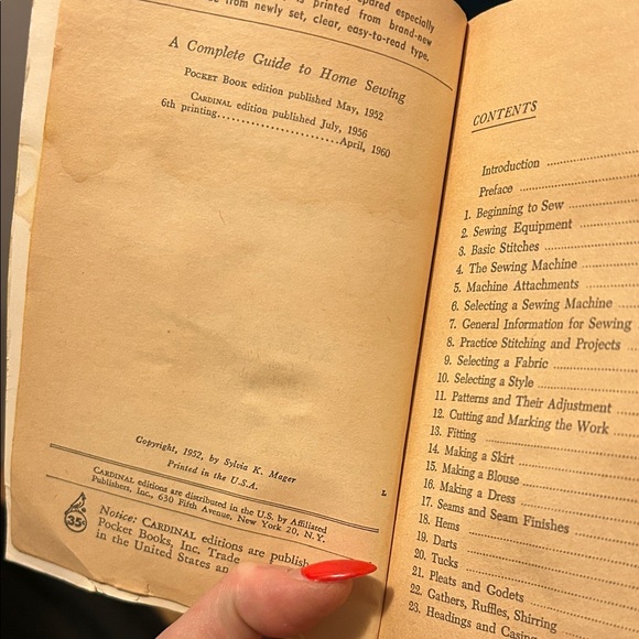 Vintage Home Sewing Guide Book - Picture 3 of 3
